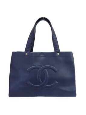Chanel Caviar Tote Navy Bag